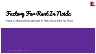 Spacious Factory For Rent In Prime Industrial Area, Noida By Propliners Realty