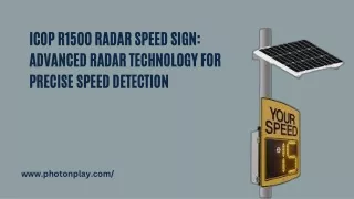 icop r1500 radar speed sign advanced radar