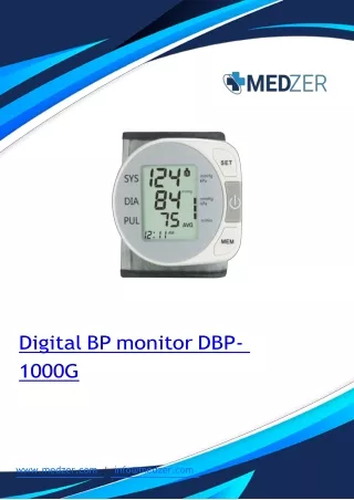 digital bp monitor dbp 1000g