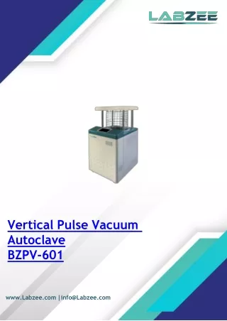 Vertical Pulse Vacuum Autoclave