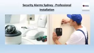 Security Alarms Sydney - Professional Installation