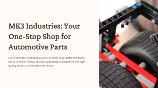 Automotive Parts Shops