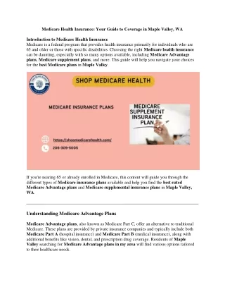 Medicare Health Insurance