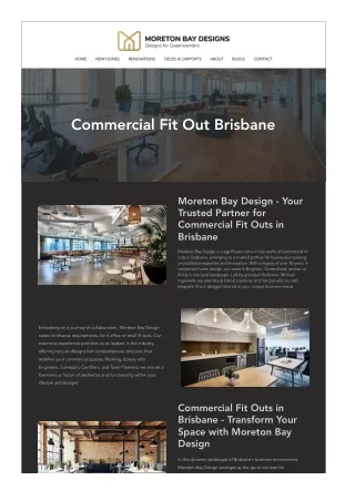 Commercial fit out Brisbane