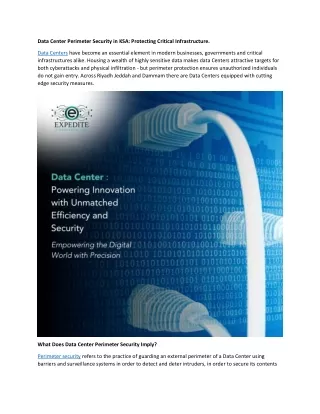 data center perimeter security in ksa protecting