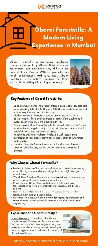 Oberoi Forestville A Modern Living Experience in Mumbai