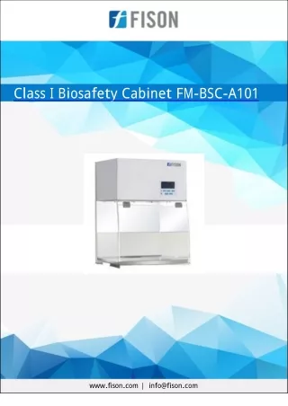 Class I Biosafety Cabinet 68 Kg