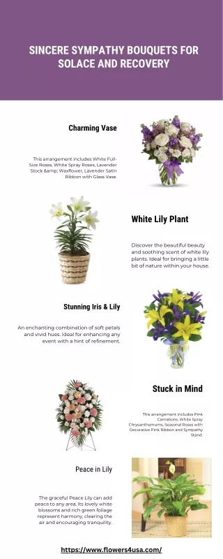 Sincere Sympathy Bouquets for Solace and Recovery