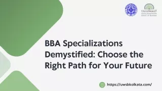 BBA Specializations Demystified Choose the Right Path for Your Future