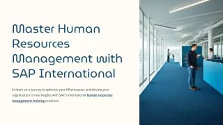 master human resources management with