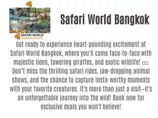 safari world bangkok