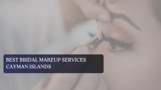 Best Bridal Makeup Services Cayman Islands