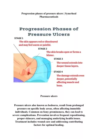 Progression phases of pressure ulcers