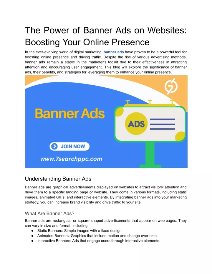 the power of banner ads on websites boosting your