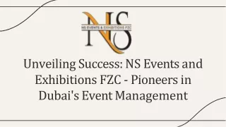 NS Events and Exhibition Fzc. Event management company in Dubai