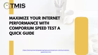 maximize your internet performance with comporium