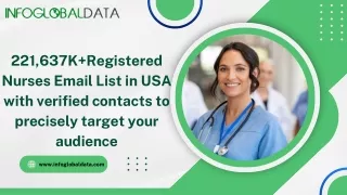 Why Choose InfoGlobalData's Registered Nurse Email Database?