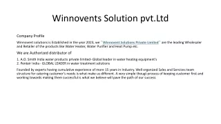 winnovents solution pvt ltd