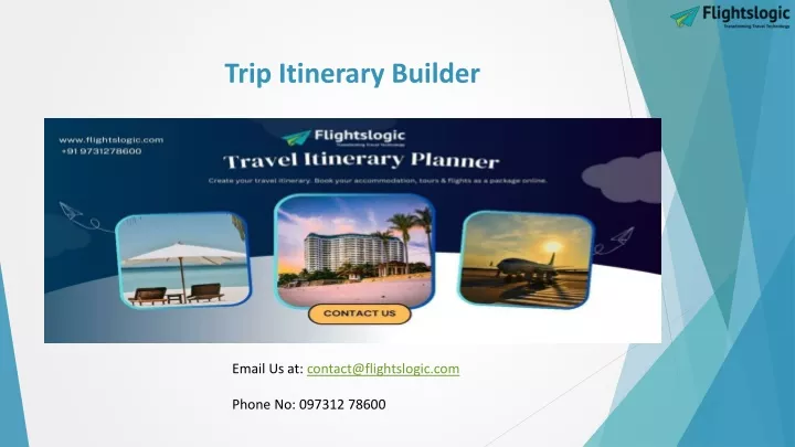 trip itinerary builder