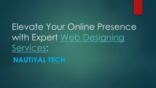 Ignite Your Online Presence with Stunning Web Designing Services!