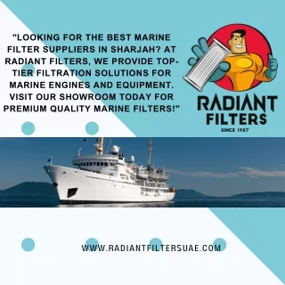 Marine filter suppliers in Sharjah Showroom