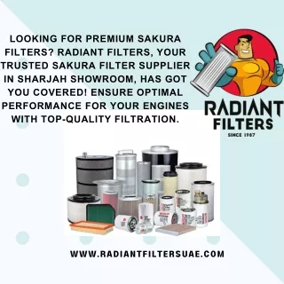 Sakura filter suppliers in Sharjah Showroom