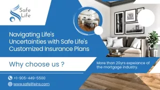 Navigating Life's Uncertainties with Safe Life's Customized Insurance Plans