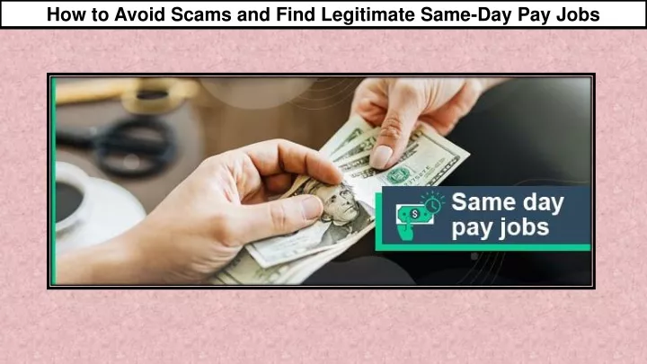 how to avoid scams and find legitimate same