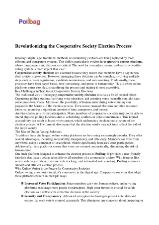 Housing society election