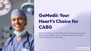 Coronary Artery Bypass Surgery In India - GoMedii