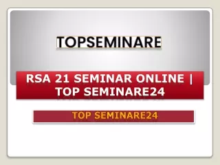 rsa 21 seminar online top seminare24