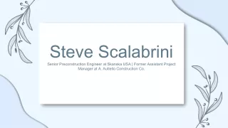 Steve Scalabrini - A Revolutionary Thinker From Oakland, NJ