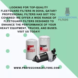 Fleetguard filter suppliers in Doha Qatar