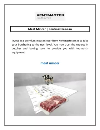 Meat Mincer | Kentmaster.co.za