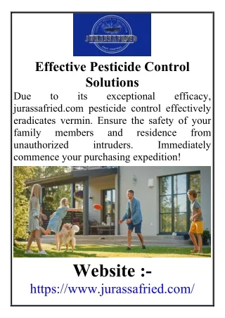 effective pesticide control solutions