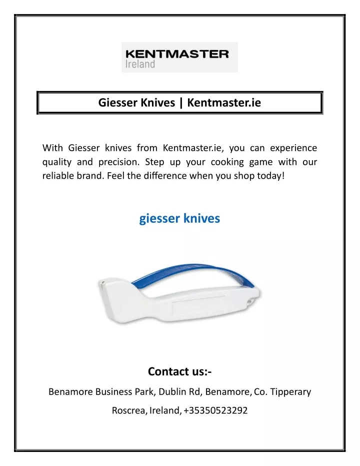 giesser knives kentmaster ie