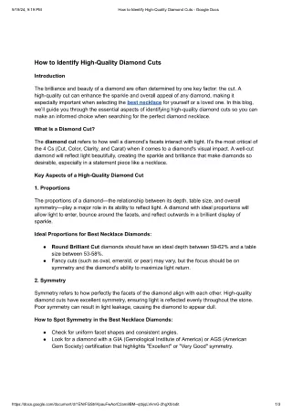 How to Identify High-Quality