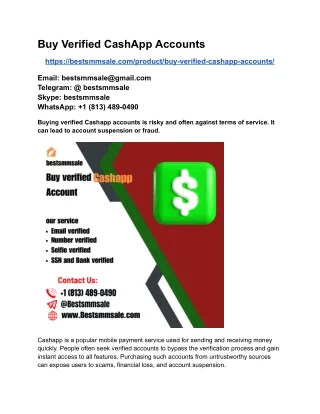 Buy Verified CashApp Accounts
