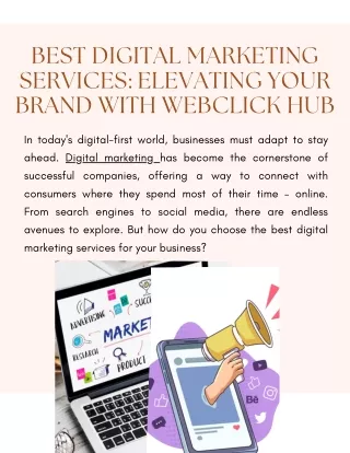 Best Digital Marketing Services for Business Growth  WebClick Hub