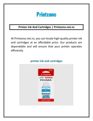 Printer Ink And Cartridges | Printzone.net.nz