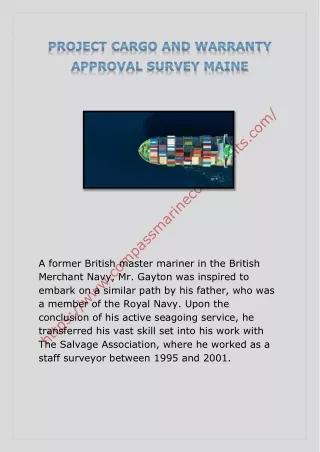 a former british master mariner in the british