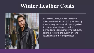 Winter Leather Coats