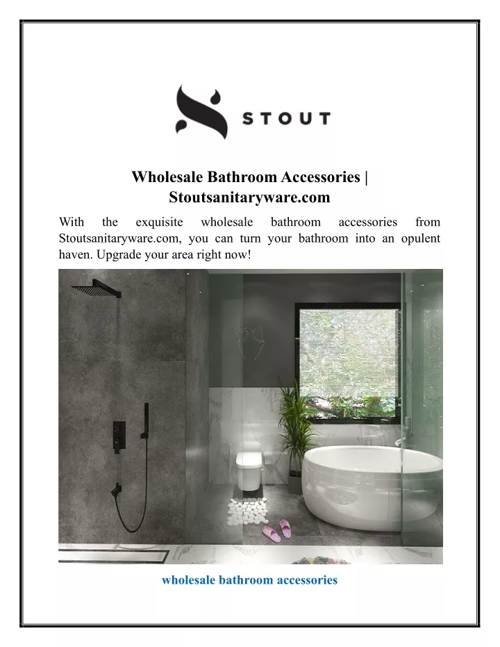 wholesale bathroom accessories stoutsanitaryware