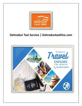 Dehradun Taxi Service | Dehraduntaxihire.com
