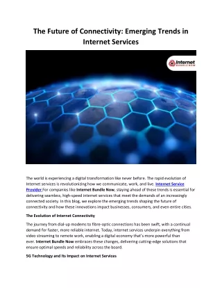 the future of connectivity emerging trends