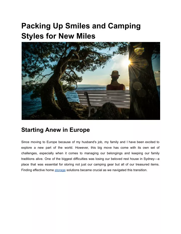 packing up smiles and camping styles for new miles