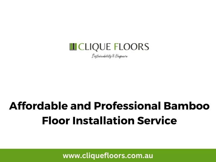 affordable and professional bamboo floor