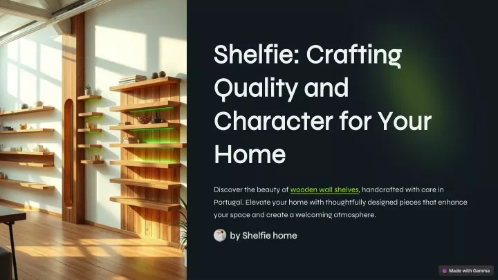 shelfie crafting quality and character for your