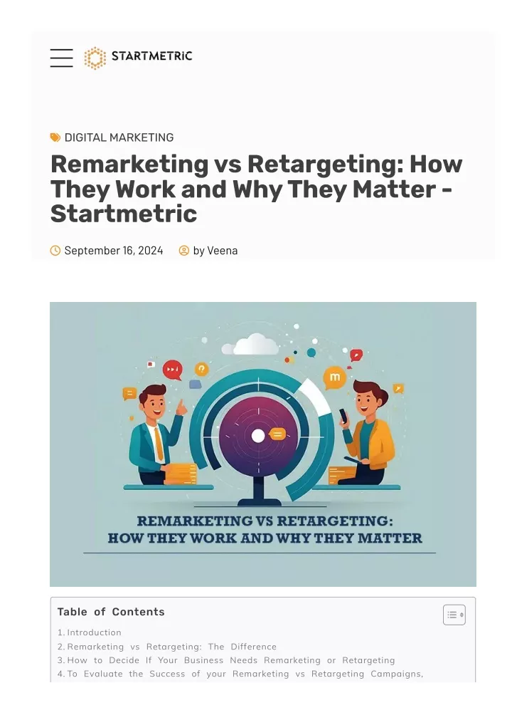 digital marketing remarketing vs retargeting