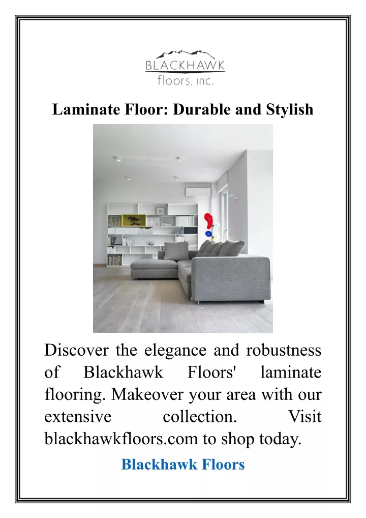 laminate floor durable and stylish